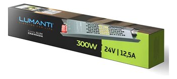 FONTE LUMANTI SLIM CHAV 24V 12,5A 300W FCS2412