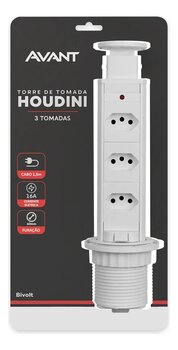 TORRE DE TOMADA AVANT HOUDINI C/3TOMADAS BCO