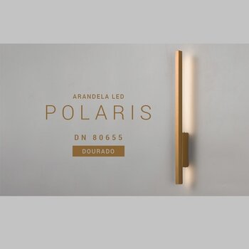 ARANDELA POLARIS 18W 3000K DOURADO BIV DN80686