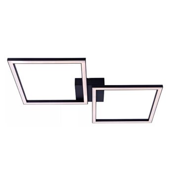 PLAFON MULTHI URBAN 2 LED 3000K PRETO QUADRADO