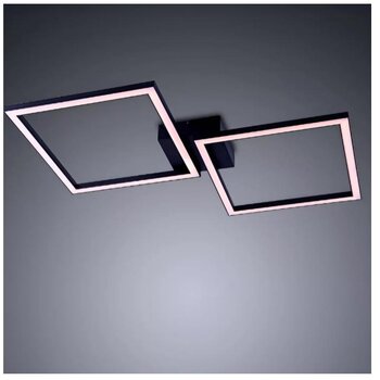 PLAFON MULTHI URBAN 2 LED 3000K PRETO QUADRADO