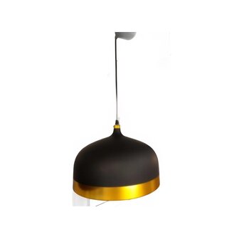 PENDENTE MART 5192 EM METAL PRETO E DOURADO