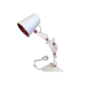 ABAJOUR 3613  BRANCO/ROSA