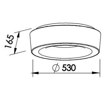 PLAFON ST20201-PT SUSHI 6 CFL 23W 530X165MM PT
