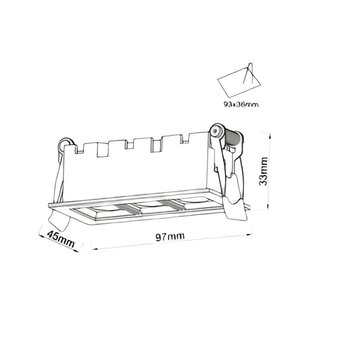 EMB  DOWNLIGHT DURELL  6W 3000K BR 011489