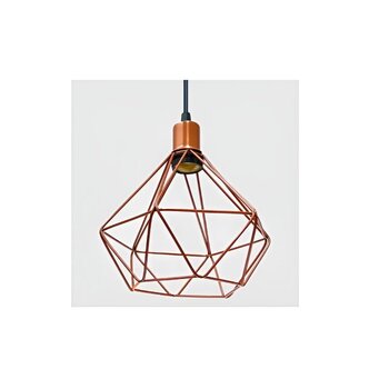 PENDENTE ARAMADO COBRE DIAMANTE PARDIC