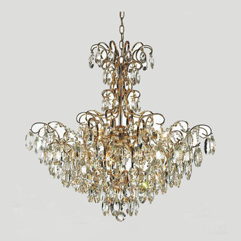 LUSTRE BEMMEL DOURADO 9309 C/CRIST TRANSP 9XE14