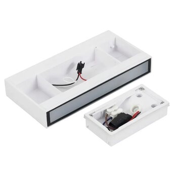 ARANDELA GAYA CUBE SLIN BCO  8W 3000K  FACHO DUPLO 9776